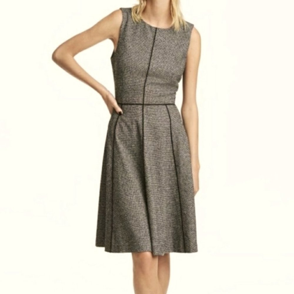 EUC❣️ H&M Tweed Sleeveless Fit & Flare Dress Sz 6